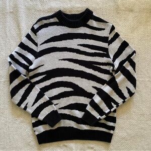 INC Zebra Print Sweater